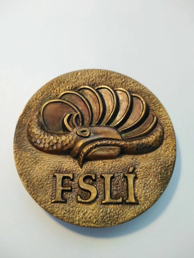 Vintage FSLI 1978 Felag Starfsmanna Landsbanka Islands Iceland Medal