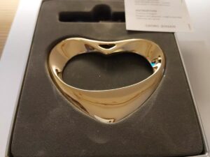 Georg Jensen Gold Plated Heart Christmas Ornament - Denmark