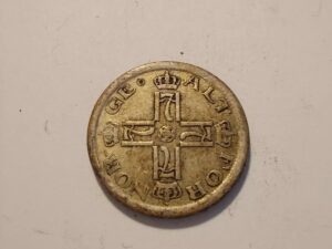 Norway 25 øre 1918 silver coin