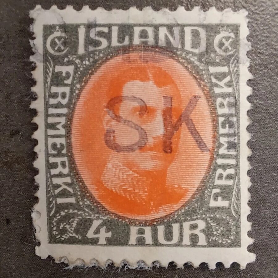 1920 Iceland 4 Aurar