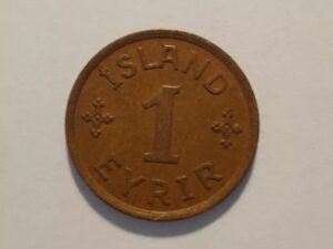 1937 Iceland 1 Eyrir Coin