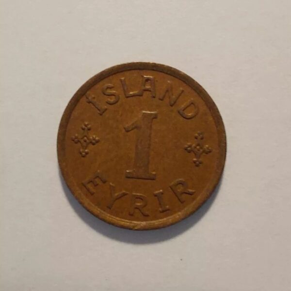 1937 Iceland 1 Eyrir Coin