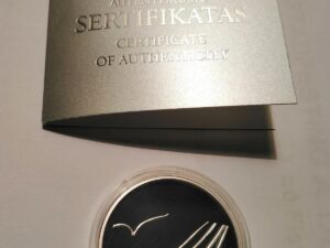 2015 Lithuania 5 euro coin dedicated to LITERATURE  Proof Silver