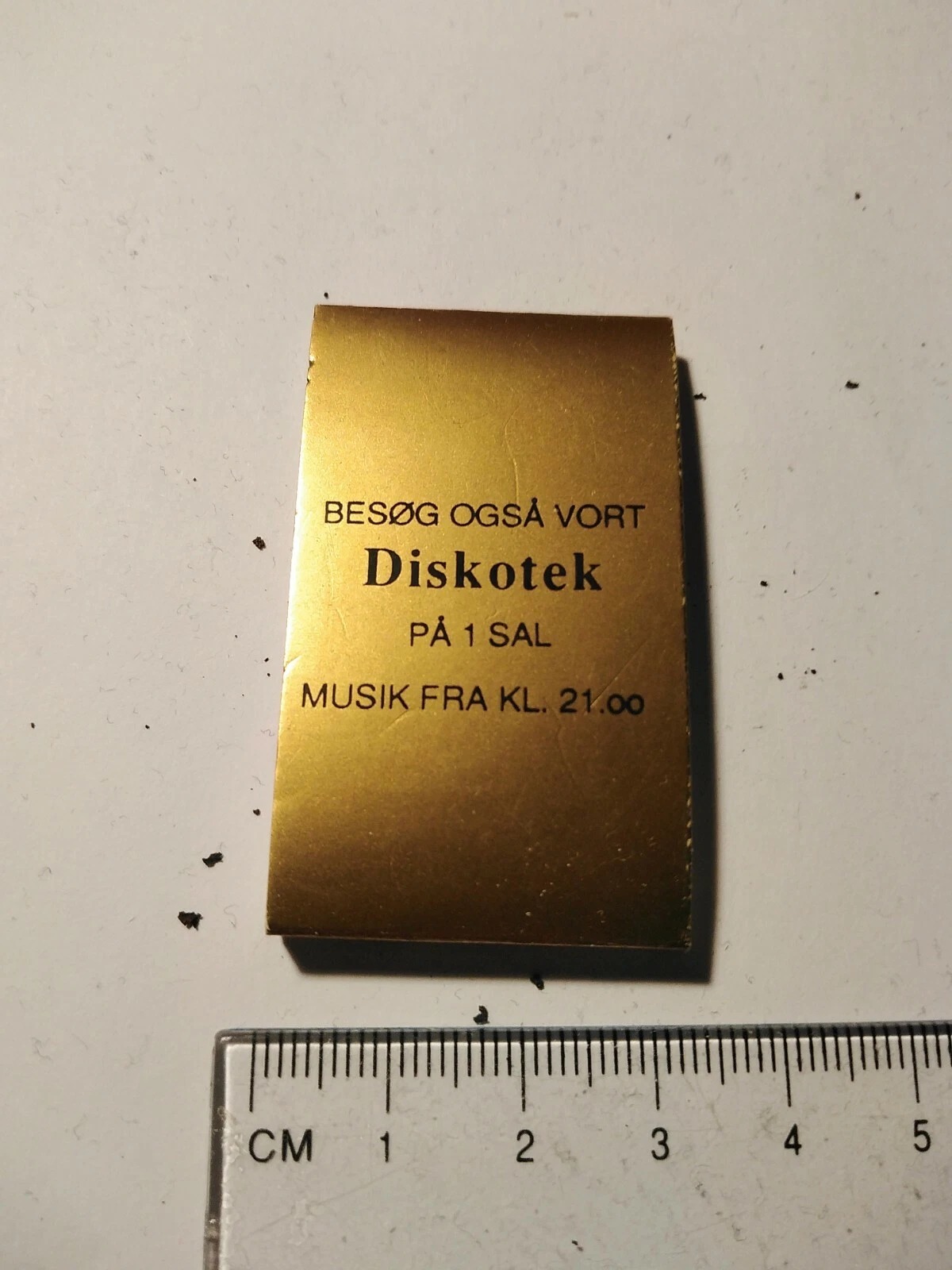 Restaurant Perlen Nuuk Vintage Paper Toothpick Holder – Greenland - Image 2