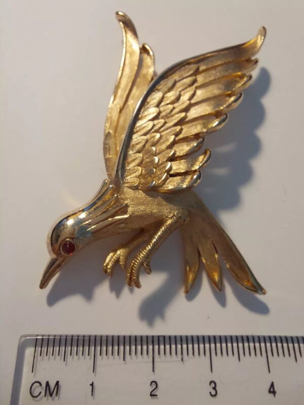 Vintage Large Trifari Bird Pin Brooch