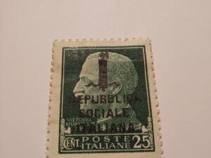 1929 ITALY 25 CENT - FASCE - STAMP