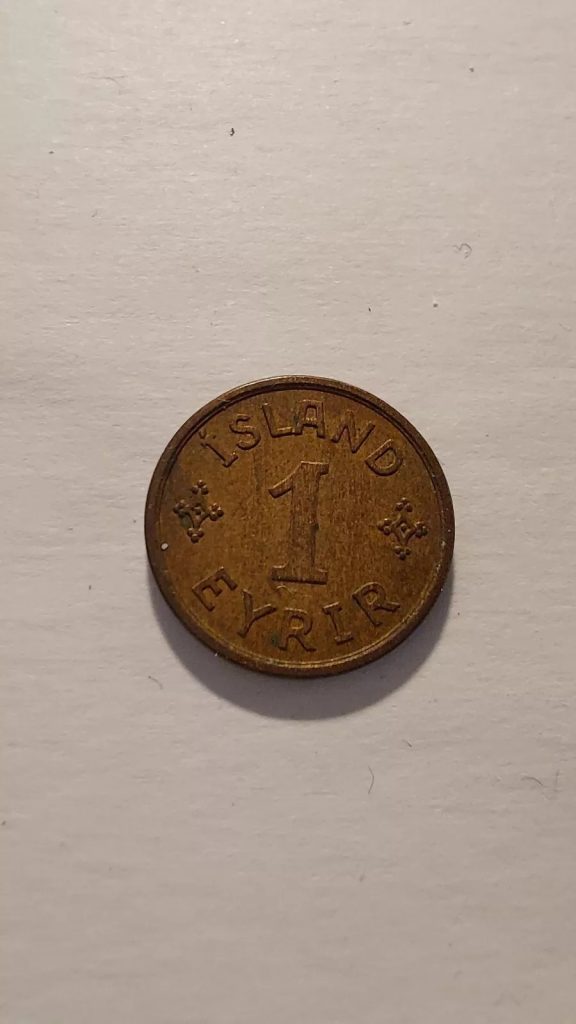 1931 1 Eyrir Iceland Coin