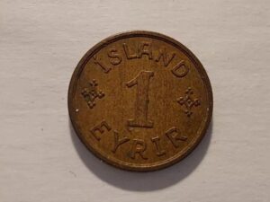 1931 1 Eyrir Iceland Coin
