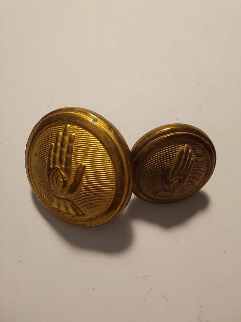 Vintage Icelandic police buttons