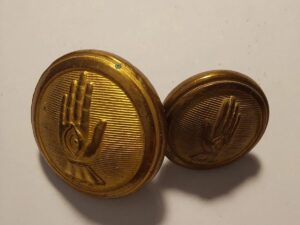 Vintage Icelandic police buttons