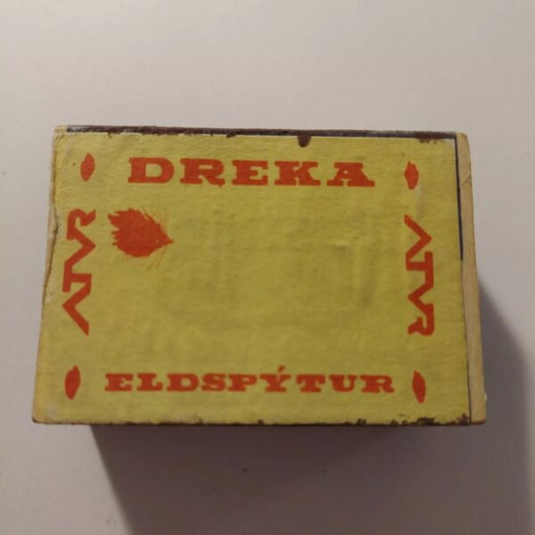 Iceland Vintage Matchbox - Dreka Eldspytur ATVR - Error print