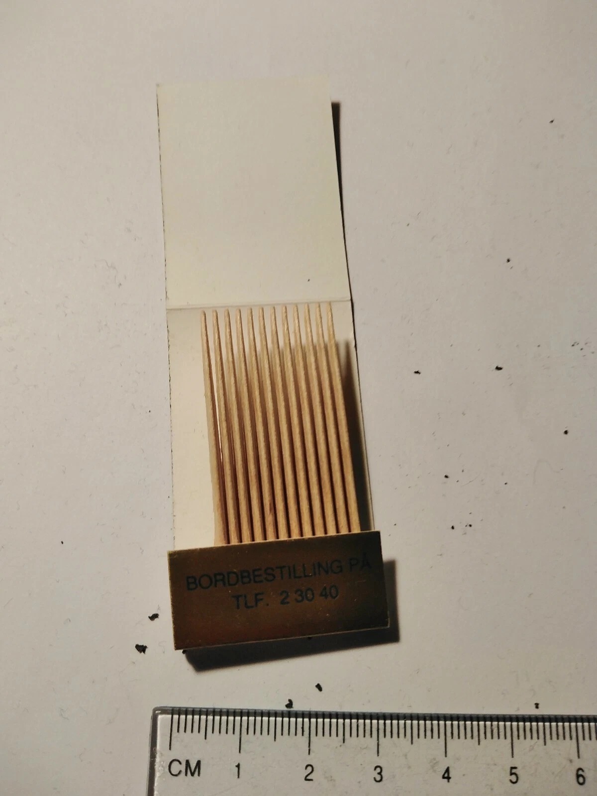 Restaurant Perlen Nuuk Vintage Paper Toothpick Holder – Greenland - Image 3