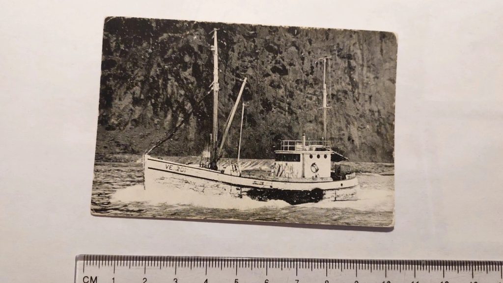 Iceland Vintage Ship Postcard - Card - Gylfi VE 201