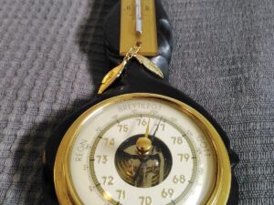 Vintage Thermometer - Barometer Iceland - Restored by TORI