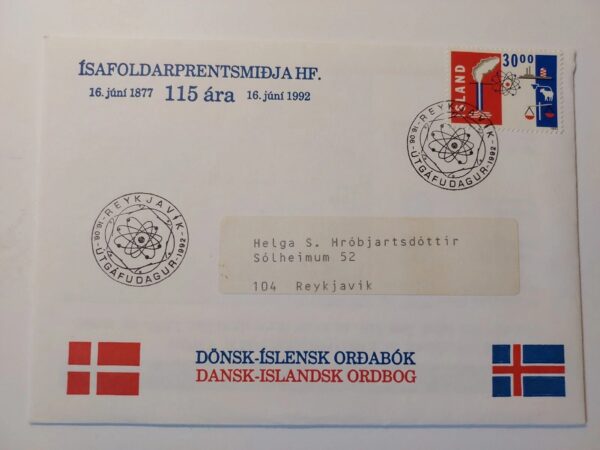 Iceland 1992 FDC