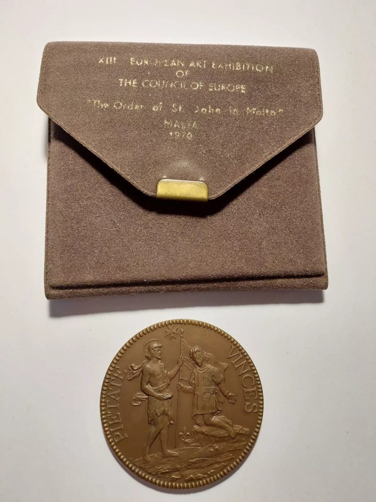 1970 MALTA Melitae European Council The Order Of Malta Medal