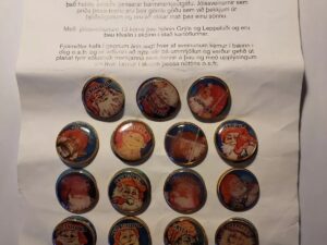 Icelandic Vintage Christmas Yule Lad Pins - Full Unused Collection