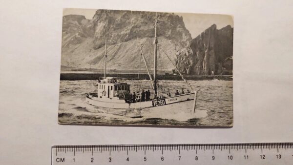 Iceland Vintage Ship Postcard - Card - Freyja VE 260