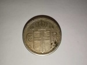 Iceland 1933 25 Aurar Coin