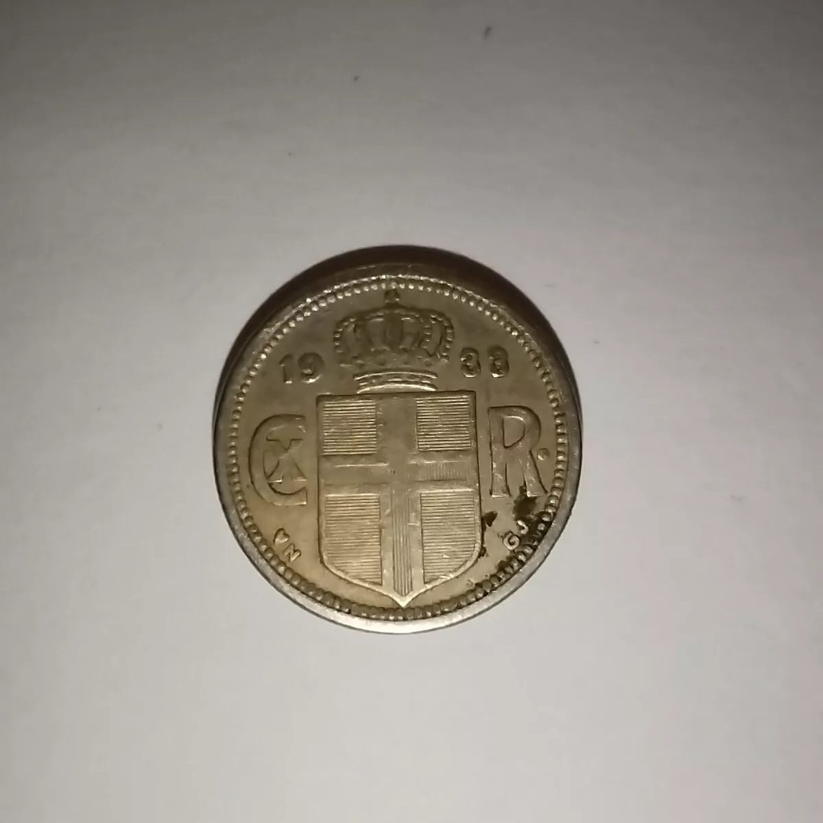 Iceland 1933 25 Aurar Coin