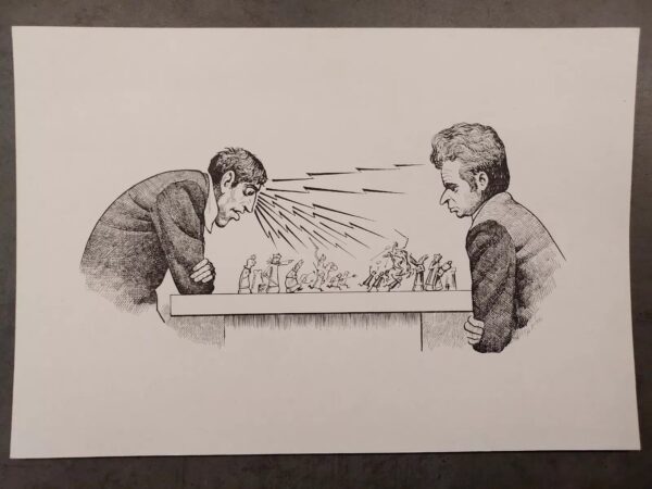 World chess championship 1972 - Bobby Fischer vs. Spassky large postcard Iceland