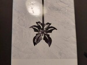 Georg Jensen Denmark 24 Carat Black Gold Plated Christmas Nordica Star