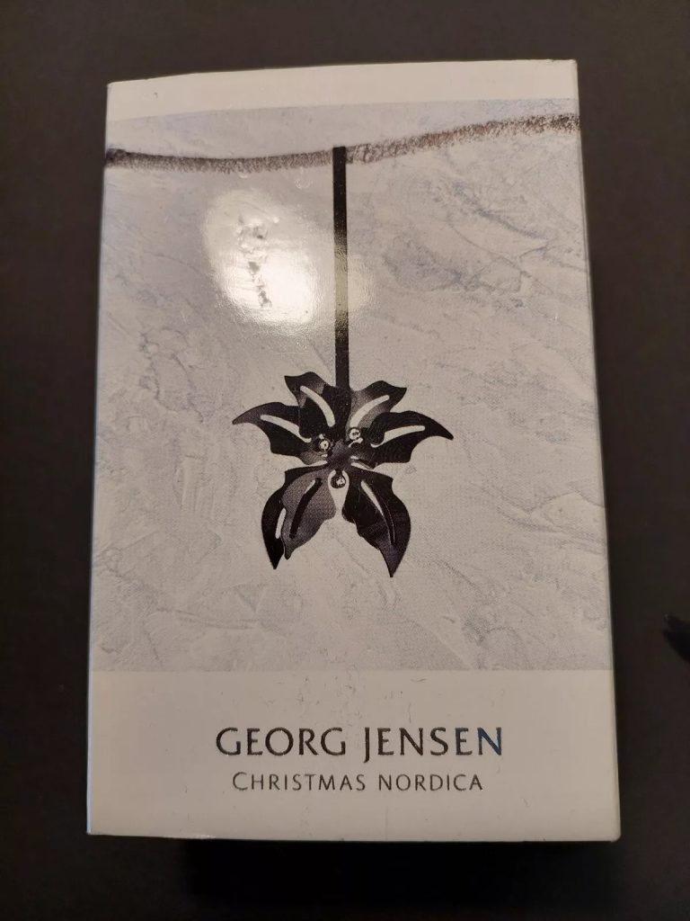 Georg Jensen Denmark 24 Carat Black Gold Plated Christmas Nordica Star