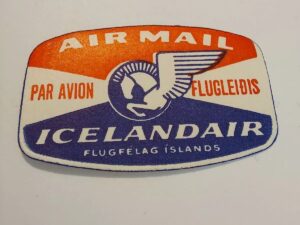Icelandair Flugfelag AIR MAIL PAR AVION Stamp - Iceland