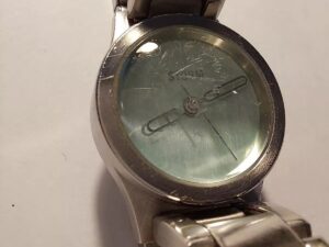 Vintage Storm Green Dial Bubble Watch