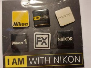 NIKON COOLPIX NIKKOR FX PINS - BADGES COLLECTION