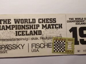 World chess championship 1972 - Fischer vs. Spassky Ticket NO 19 - Iceland