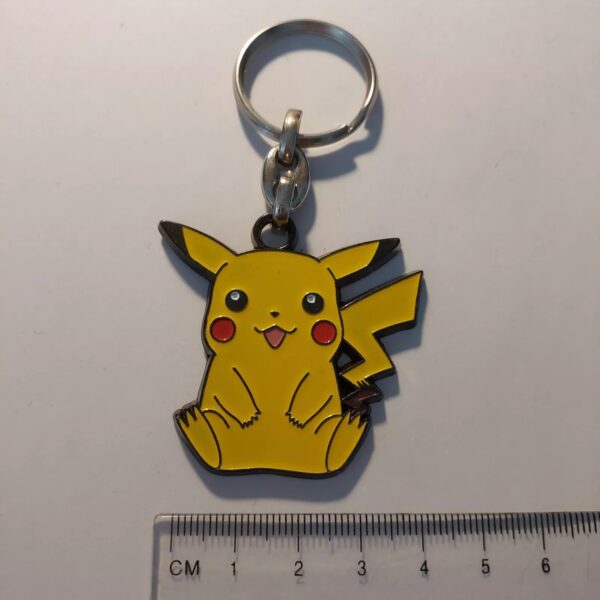 Pikachu Pokemon Keychain 1995, 1996, 1998 Nintendo M.D.toys, Belgium