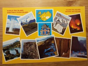 World chess championship 1972 - Bobby Fischer vs. Spassky large postcard Iceland