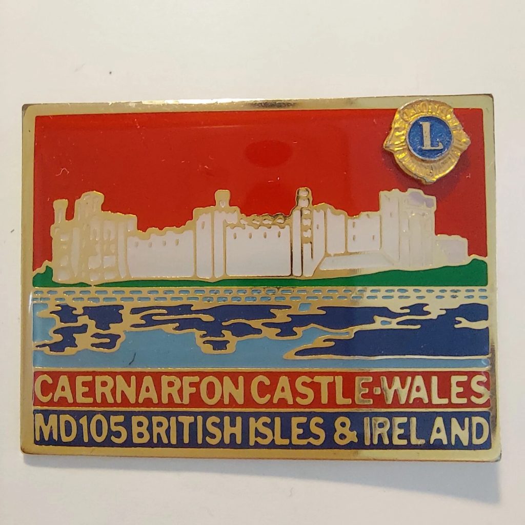 Caernarfon Castle - Wales, British Isles and Ireland - Lions Club Pin