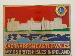 Caernarfon Castle - Wales, British Isles and Ireland - Lions Club Pin