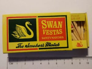 Swan Vestas Vintage Matchbox
