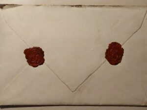 Envelope to Iceland, 1925, with Wax Stamps