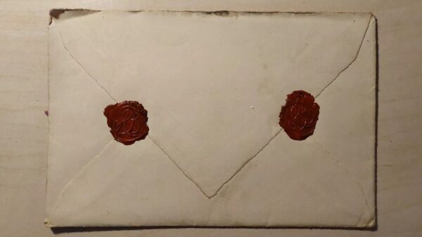Envelope to Iceland, 1925, with Wax Stamps