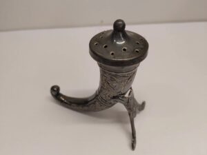 Norwegian Horn Form - Dragon Ornaments Shaker - Magnus Aase 830S Silver