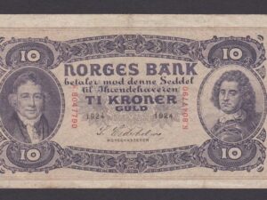 Norway - 10 Kroner 1924 Banknote