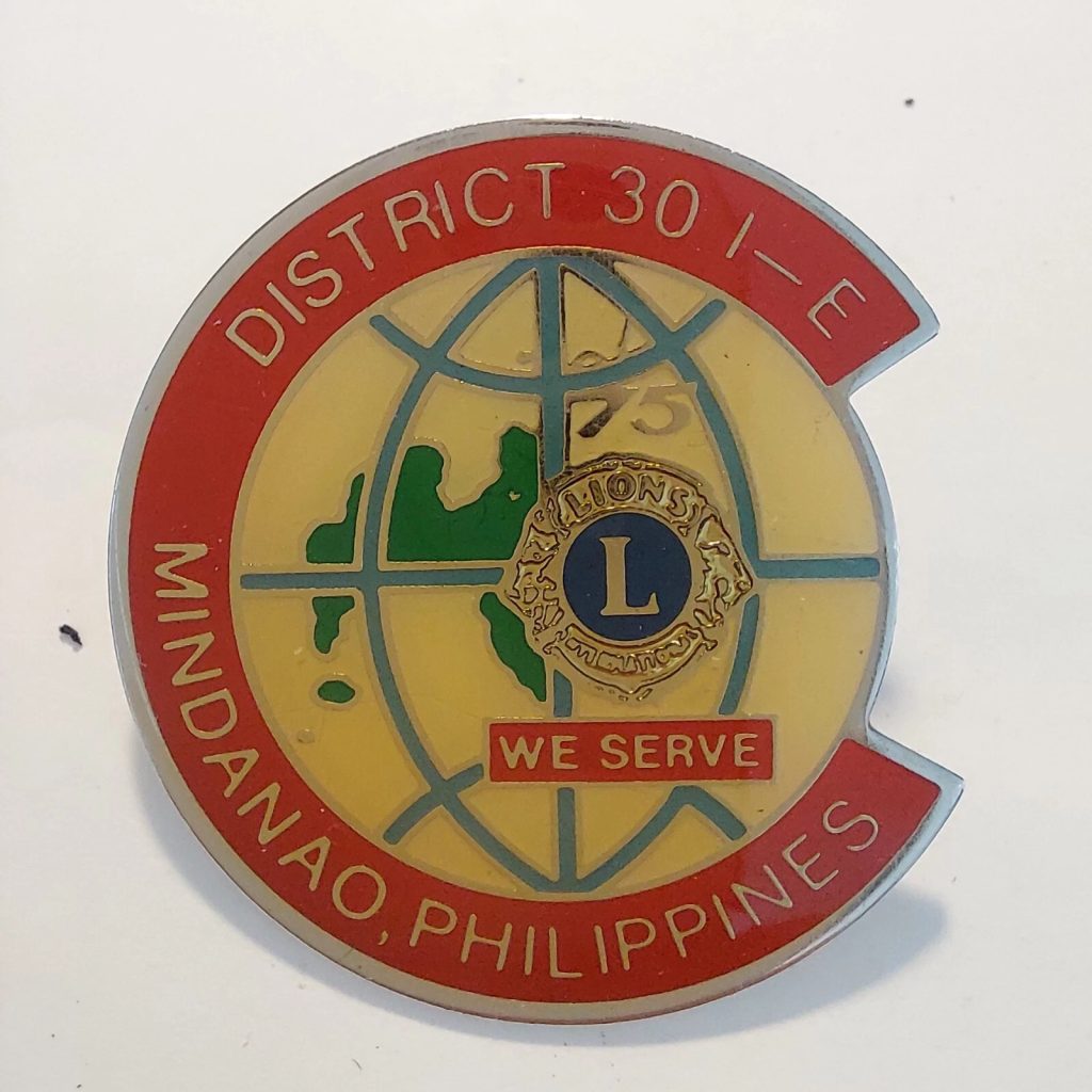 Philippines - Mindanao - District 301 - Lions Club Pin