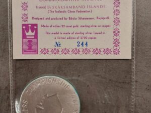 1972 Fischer Spassky Iceland silver medal