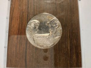 FISCHER/SPASSKY 1972 WORLD CHESS CHAMPIONSHIP ICELAND COMMEMORATIVE COIN SILVER