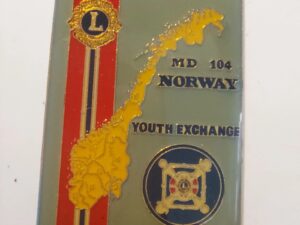 Norway - Youth Exchange - MD 104 -  Lions Club Pin