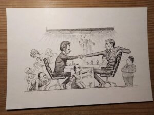 World chess championship 1972 - Bobby Fischer vs. Spassky large postcard Iceland