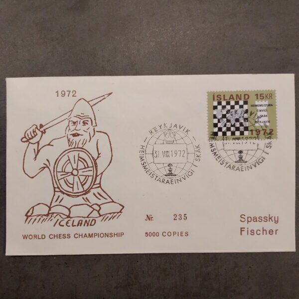 Iceland 1972 Fischer Spassky Viking cover