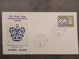 Iceland 1972 Fischer-Spassky World Chess Championship First Day Cover - Crown Cachet