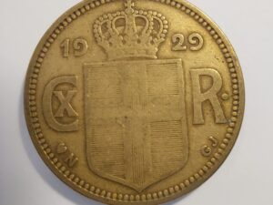 Iceland 1929 2 kronur