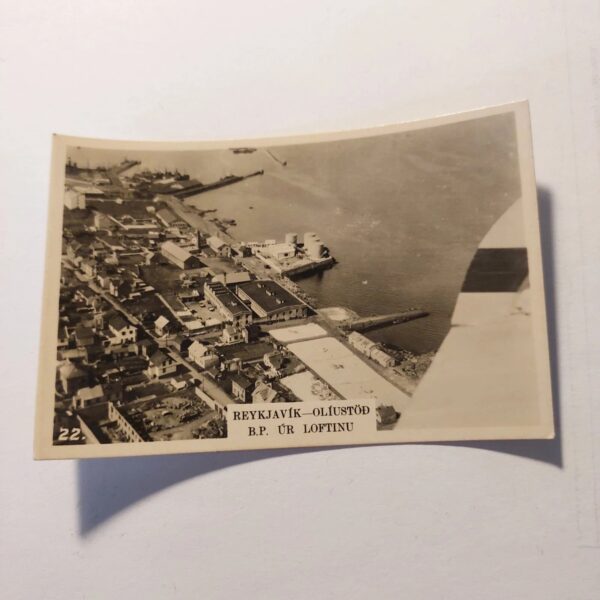 Iceland Vintage Photo Print - Reykjavik Oliustod - 8x5cm - Westminster Tobacco