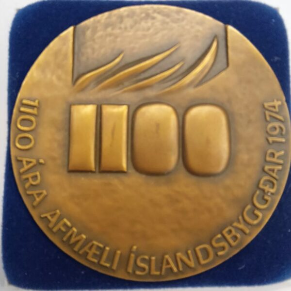 1974  - 1100 Years Iceland Medal